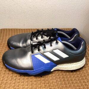 Adidas Adipower Boost Mens Black Blue Size 12 Golf Shoes Sneakers